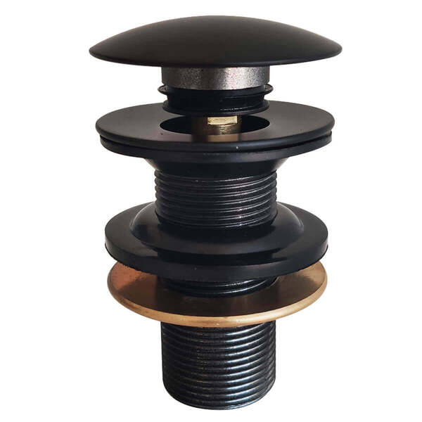 Válvula Click Preto Escoamento Pia Ralo Para Cuba Banheiro La