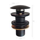 Válvula Click Preto Escoamento Pia Ralo Para Cuba Banheiro La