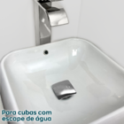 Valvula Click Quadrada 1 1/4 Com Ladrão Ralo Click Para Cuba