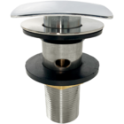 Valvula Click Quadrada 7/8 Com Ladrão Cuba Pia De Banheiro Es