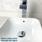 Valvula Click Quadrada 7/8 Com Ladrão Cuba Pia De Banheiro Es