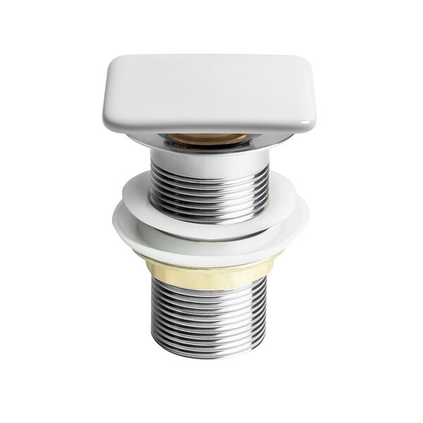 Válvula Click Quadrada De Louça Para Cubas (branca)