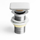 Válvula Click Quadrada De Louça Para Cubas (branca)