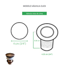 Válvula Click Rose Gold Fosca Inox para Cubas