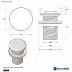 Válvula Click Slim De Louça Para Cubas (branca)