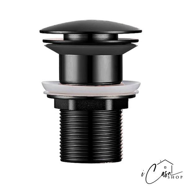 Válvula Click Up Ralo Inteligente Preta Cuba Premium Preta Bl