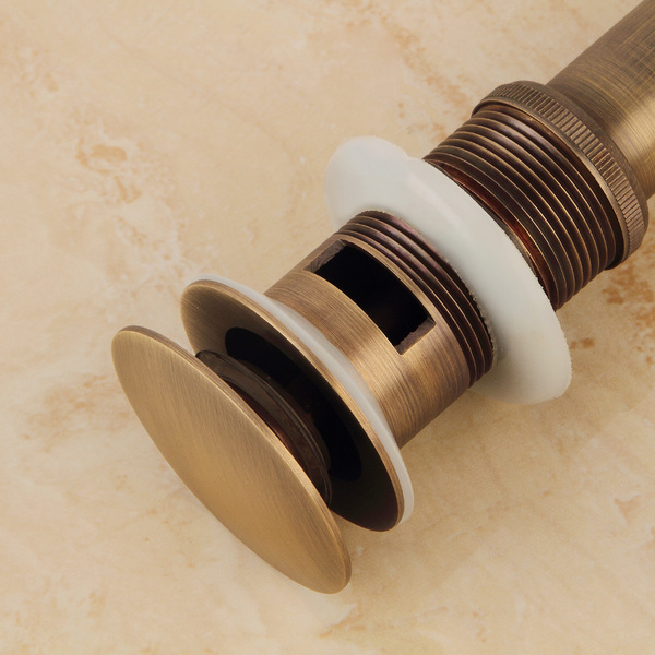 Válvula Click Vintage Retrô Bronze Antigo Pia/lavabo/cuba F50