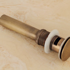 Válvula Click Vintage Retrô Bronze Antigo Pia/lavabo/cuba F50