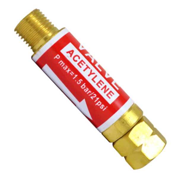 Válvula Corta Chama Acetileno Glp Regulador Rg - Galzer