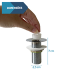 Válvula Cromada Para Cuba Banheiro Pia Lavatório
