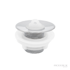 Válvula Curta 7/8 De Metal Cromado Para Pia Cuba Lavatório