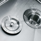 Válvula De Aço Inox 4 1/2" C604 Com Cesta Para Pia Cuba Inox