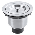 Válvula De Aço Inox 4 1/2" C604 Com Cesta Para Pia Cuba Inox