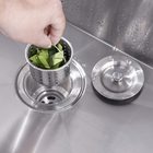Válvula De Aço Inox 4 1/2" C604 Com Cesta Para Pia Cuba Inox