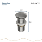 Válvula De Escoamento Aço Escovado