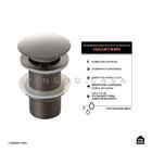 Válvula De Escoamento Click Para Cuba De Banheiro Iguatemi -