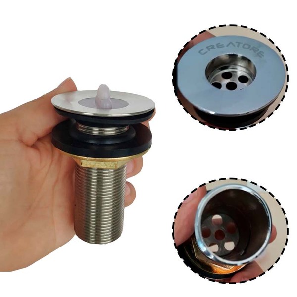 Válvula De Escoamento Para Lavatório Cuba Bidê