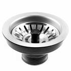 Válvula De Escoamento Para Pia Em Inox 4.1/2 Pino Preto