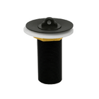 Válvula de Escoamento Preta 7/8 Lavatório Metal Pia Banheiro