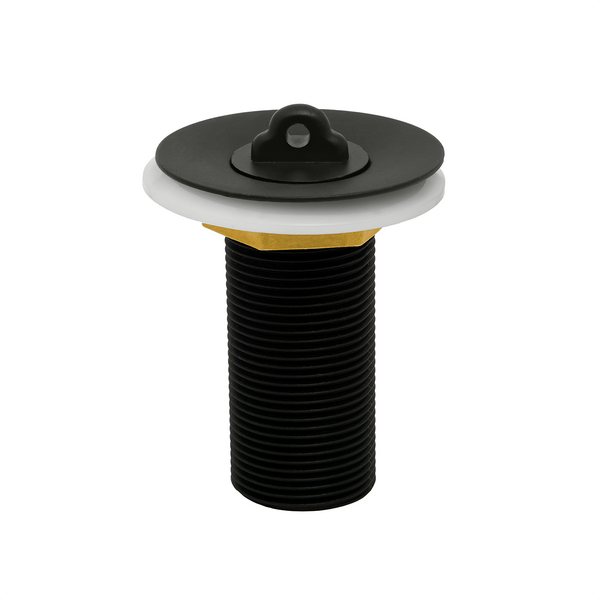 Válvula de Escoamento Preta 7/8 Lavatório Metal Pia Banheiro