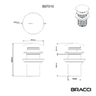 Válvula De Escoamento Preto Fosco