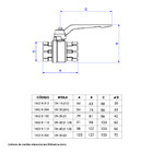 Válvula de Esfera 1552.B 1 1/2" Deca
