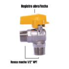 Válvula De Esfera Bloqueio Angular 90º Mxm Para Sistemas De G