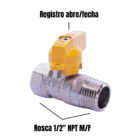 Válvula De Esfera Bloqueio Reta Mxf Para Sistemas De Gás 1/2