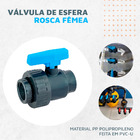 Valvula De Esfera Em Pvc-u Soldavel - 40mm Femea