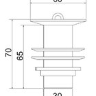 Valvula De Lavatorio Sem Ladrao 1601 C 7/8  Casagrande Mundial