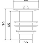Valvula De Lavatorio Sem Ladrao 1601 C 7/8 Del Metais