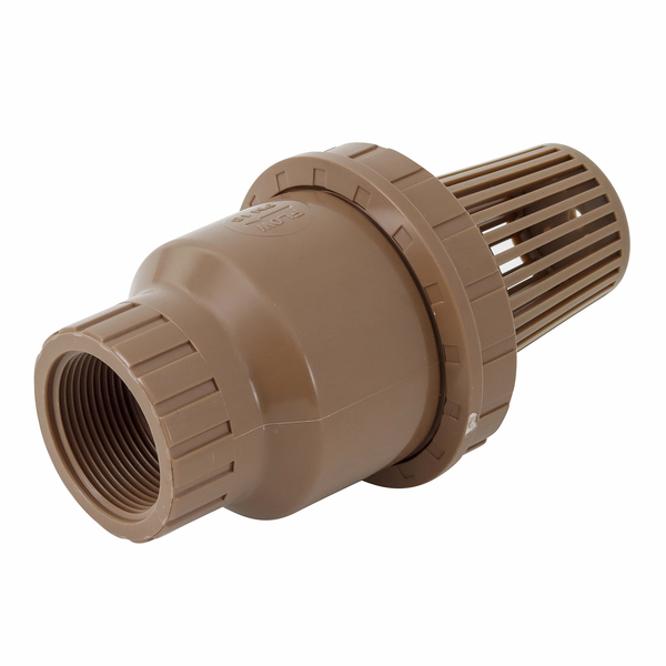 Válvula de Pé Roscável Marrom com Crivo 50mm 1.1/2'' Plastilit