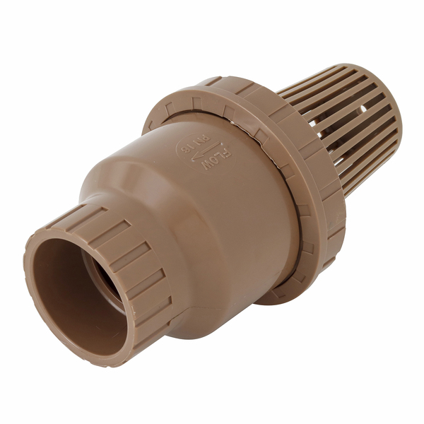 Válvula de Pé Soldável Marrom com Crivo 50mm 1.1/2'' Plastilit