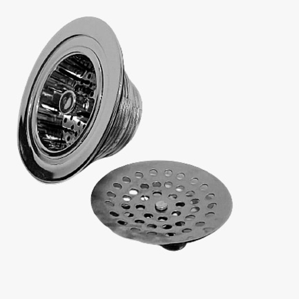 Válvula De Pia Cozinha Americana Escoamento Aço Inox