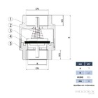 Válvula De Retenção 1/2 Latão Forjado Vertical Horizontal Ivm