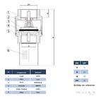 Válvula De Retenção Sucção De 1/2 Filtro Inox Ivm Italy