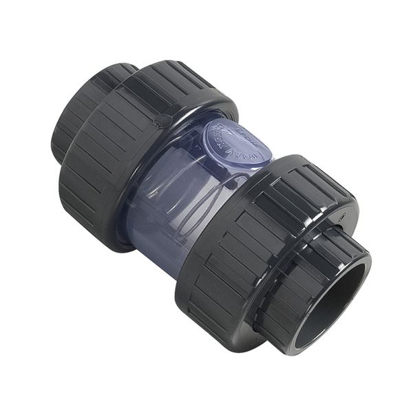 Válvula De Retenção Transparente Pvc-u Epdm Pn16 D.união F/f