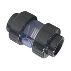 Válvula De Retenção Transparente Pvc-u Epdm Pn16 D.união F/f