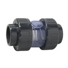 Válvula De Retenção Transparente Pvc-u Epdm Pn16 D.união F/f