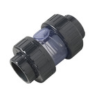 Válvula De Retenção Transparente Pvc-u Epdm Pn16 D.união F/f