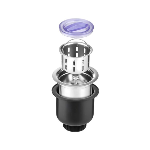 Válvula Ecológica Para Pia De Cozinha Com Cesto Removível Ino