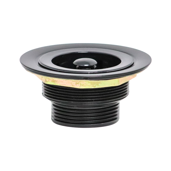 Válvula Escoamento Americana Cozinha Pia Preto Metal 3.1/2