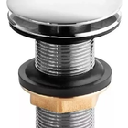 Válvula Escoamento Click Para Lavatório Cuba Bidê Crom Metal