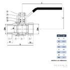 Válvula Esfera 3/4 Passagem Plena Macho X Fêmea Latão Forjado