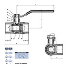 Válvula Esfera 3 Vias Em L 1/4 Alavanca Fêmea X Fêmea X Fêmea