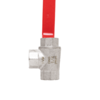 Válvula Esfera 3 Vias Em L 1/4 Alavanca Fêmea X Fêmea X Fêmea