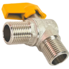 Válvula Esfera Angular 1/2 Macho X Macho Para Gás Tudogás