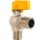 Válvula Esfera Angular 1/2 Macho X Macho Para Gás Tudogás