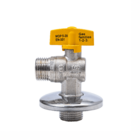 Válvula Esfera Angular 90° Gás M X M 1/2 X 1/2 Rosca Longa Brv