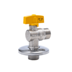 Válvula Esfera Angular 90° Gás M X M 1/2 X 1/2 Rosca Longa Brv